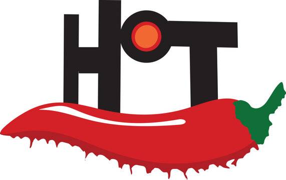 Hot Chili Pepper Logo Vector