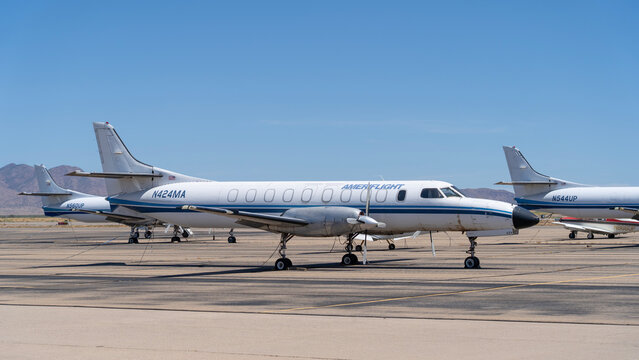 FAIRCHILD SA227-AC Ameriflight UAS TRANSERVICES INC at KMA Kingman municipal airport