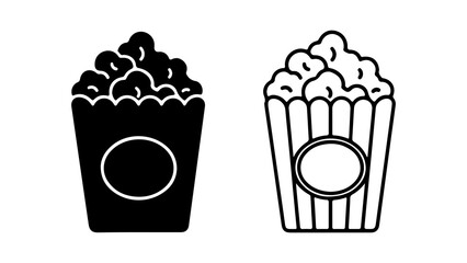 Popcorn buckets with transparent background