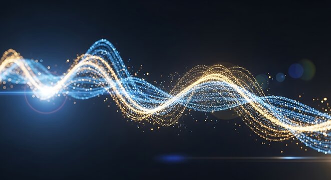 Abstract Wave of Light - Dynamic Energy and Futuristic Technology.
