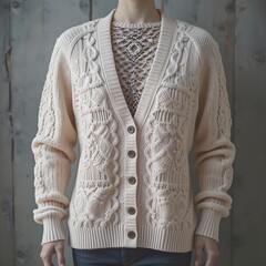 cardigan, autumn clothes, knitwear, AI Generative