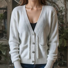 cardigan, autumn clothes, knitwear, AI Generative