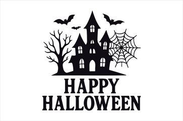 Fototapeta premium Halloween svg Witches Typography Quotes, Funny Halloween Gift, Retro Spooky svg, Ghost vector, Cut file, Files for Cricut, silhouette, Instant Download