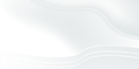 Abstract White, Gray Background with Clean Smooth Soft Wave, Vector Illustration 10