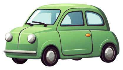 Fototapeta premium PNG Car vehicle cartoon green.