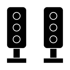 Electronic vector silhouette , clip art, and symbol. Shilhouette of electronic  concept and simple design