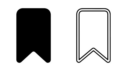 Bookmark icons with transparent background