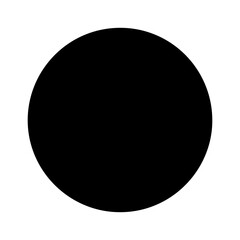Black circle with transparent background