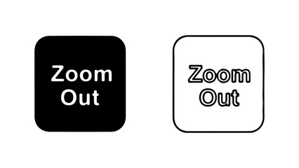 Zoom out buttons with transparent background