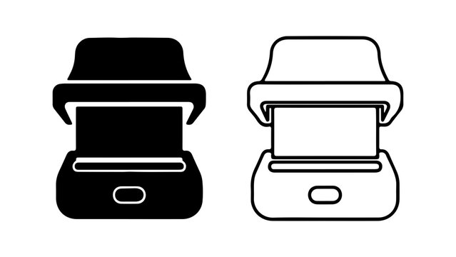 Airpod case outline with transparent background