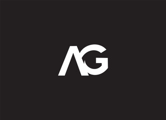AG creative initial logo design and letter logo