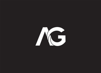 AG creative initial logo design and letter logo