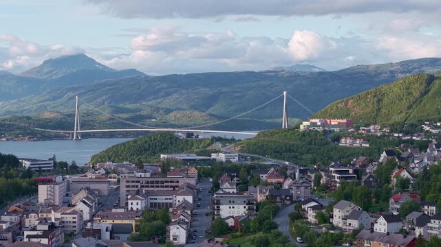 Narvik, Norway drone 4K footage