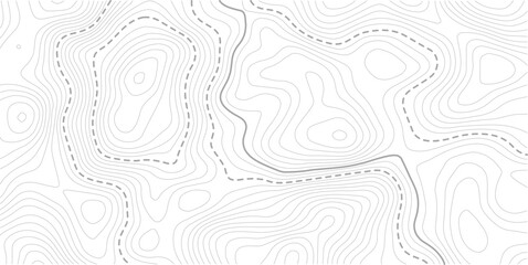Topographic map background geographic line map with elevation assignments. Geographic mountain relief diagram line wave carve pattern 