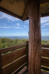 Fototapeta premium 岐阜県多治見市笠原町、潮見の森、展望台から見た風景