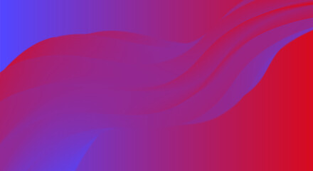 Abstract gradient background with flowing waves of vibrant red and blue colors