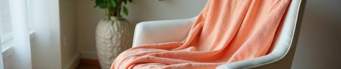 A soft, comfy t-shirt drapes loosely on a chair, radiating casual relaxation Perfect for illustrating comfort, leisure, and a carefree lifestyle , weekend, serenity, laid-back