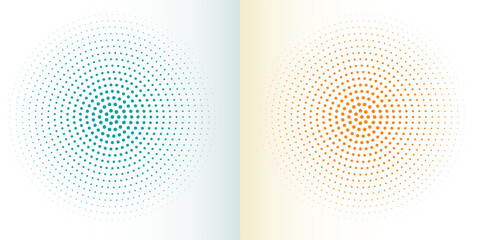 Simple halftone white background set in three colors abstract simple