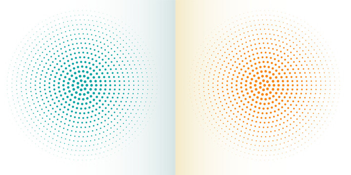 Simple halftone white background set in three colors abstract simple