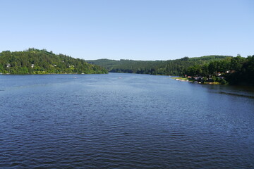 Bleilochstausee an der Saale in Thüringen