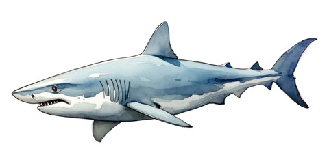 Fototapeta premium PNG Shark animal sketch fish.