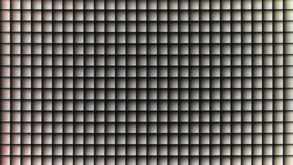 Grid of Small Squares with Shadow Effect on White Background abstract pattern