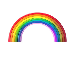 Geschwungener Regenbogen, transparenter Hintergrund, PNG