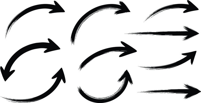 grunge arrow vector. grunge arrow brush.grunge arrow paint