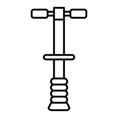 Scooter Handlebar Line Icon