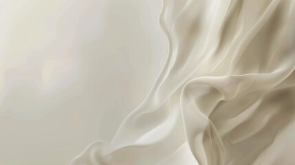 Obraz premium Elegant Abstract Background of Flowing Beige Fabric with Soft Light and Delicate Texture