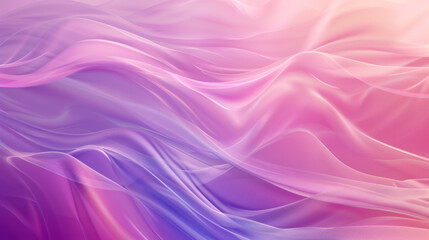 Fototapeta premium Elegant Abstract Background with Flowing Pink and Purple Waves, Soft and Dreamy Texture