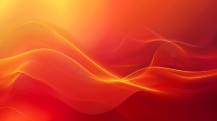 Abstract Red and Orange Flowing Waves Background with Elegant Lines and Smooth Gradient