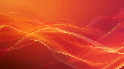 Obraz premium Abstract Orange and Red Flowing Lines Background, Modern Elegant Wavy Pattern Design