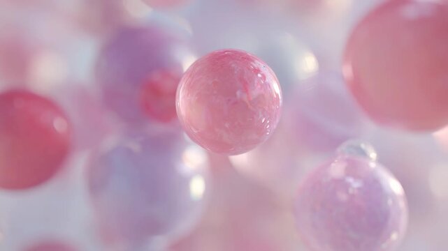 pink soap bubbles, circle, round