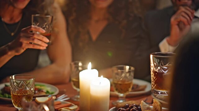 Friends Toasts and cheers with Whiskey Glasses Bourbon Alcohol Brandy Party Pub Bar Beverage Nightclub Celebration