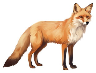 Obraz premium PNG Fox animal mammal carnivora.