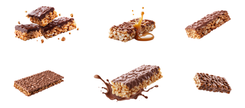 Crispy wafer chocolate set. wafer chocolate isolate on white.