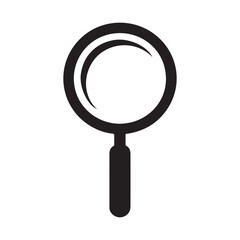 magnifying glass isolated on white. vector icon eps 10