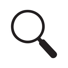 magnifying glass isolated on white. vector icon eps 10