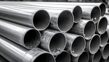 Stack of metal pipes (1)