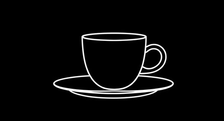 coffee cup, line art, minimal design, coffee illustration, one line drawing, simple outline, hot drink, steaming coffee, espresso, cappuccino, latte, black coffee, minimalist art, beverage icon, coffe