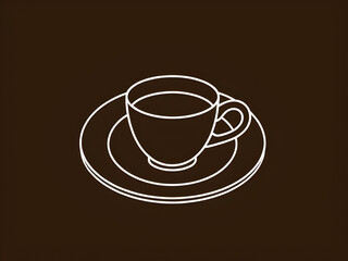 coffee cup, line art, minimal design, coffee illustration, one line drawing, simple outline, hot drink, steaming coffee, espresso, cappuccino, latte, black coffee, minimalist art, beverage icon, coffe