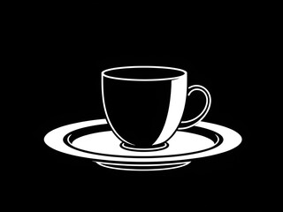 coffee cup, line art, minimal design, coffee illustration, one line drawing, simple outline, hot drink, steaming coffee, espresso, cappuccino, latte, black coffee, minimalist art, beverage icon, coffe