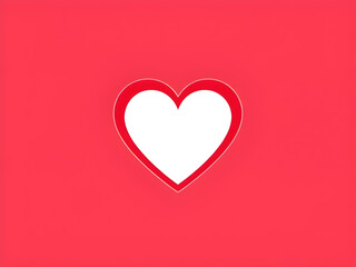 red heart, love symbol, heart shape, romantic background, valentine concept, passion, affection, romance, love design, emotional art, heart illustration, simple heart, glossy heart, 3D heart, minimal 