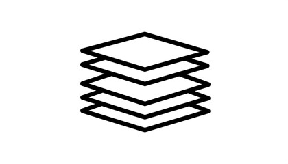 Stacked square shapes