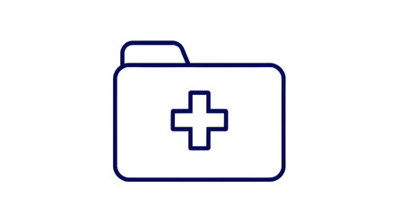 Medical archive vector, Health report illustration, Clinic record file, Medical data folder, Patient folder icon, Healthcare system record, Medical file design, Health chart vector, Secure record fold