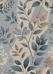 > A delicate collection of pastel floral patterns in soft watercolor style, capturing the quiet beauty of spring, summer, autumn, and winter &mdash; perfect for wallpapers, packaging, or greeting cards.