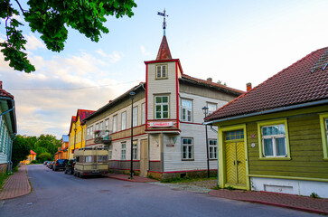 Obraz premium Old Town of Viljandi in Estonia, one of the Baltic States