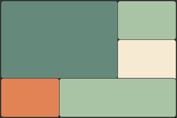 Abstract geometric arrangement of soft hues creating a modern and minimalist visual composition with subtle depth