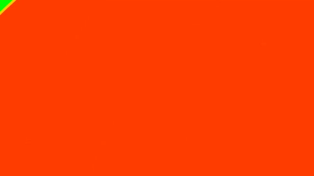 4K Animated Corner Wipe Transition Green Screen | Red Orange Radial Reveal Chroma Key Overlay | Dynamic Video Intro